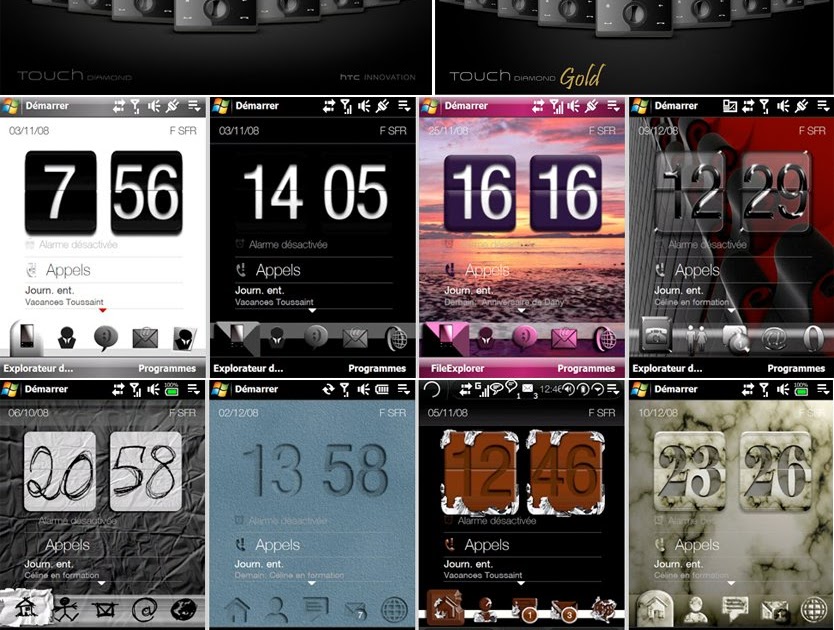 Windows Mobile Themes: HTC Diamond/Windows Mobile Themes